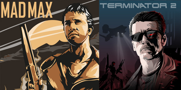 Mad Max and Terminator 2 Poster